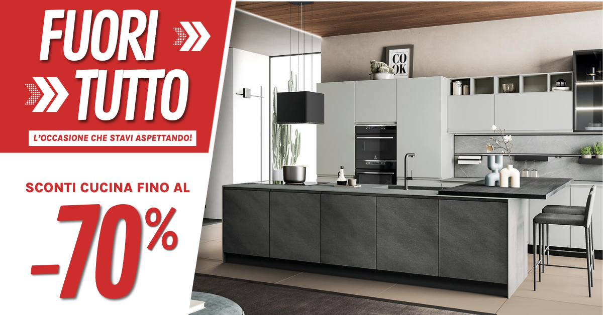 Immagine promozionale per fuori tutto sconti fino al -70%